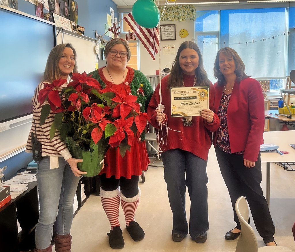 Congratulations to our 2025-2026 Teachers of the Year!  Thank you all for your hard work and dedication to our students!
 Preschool - Emilie Moore
Primary - Lindsay Absher
Elementary - Olivia Surface
Middle School - Latasha Harper
High School/CTE - Ashley Carter