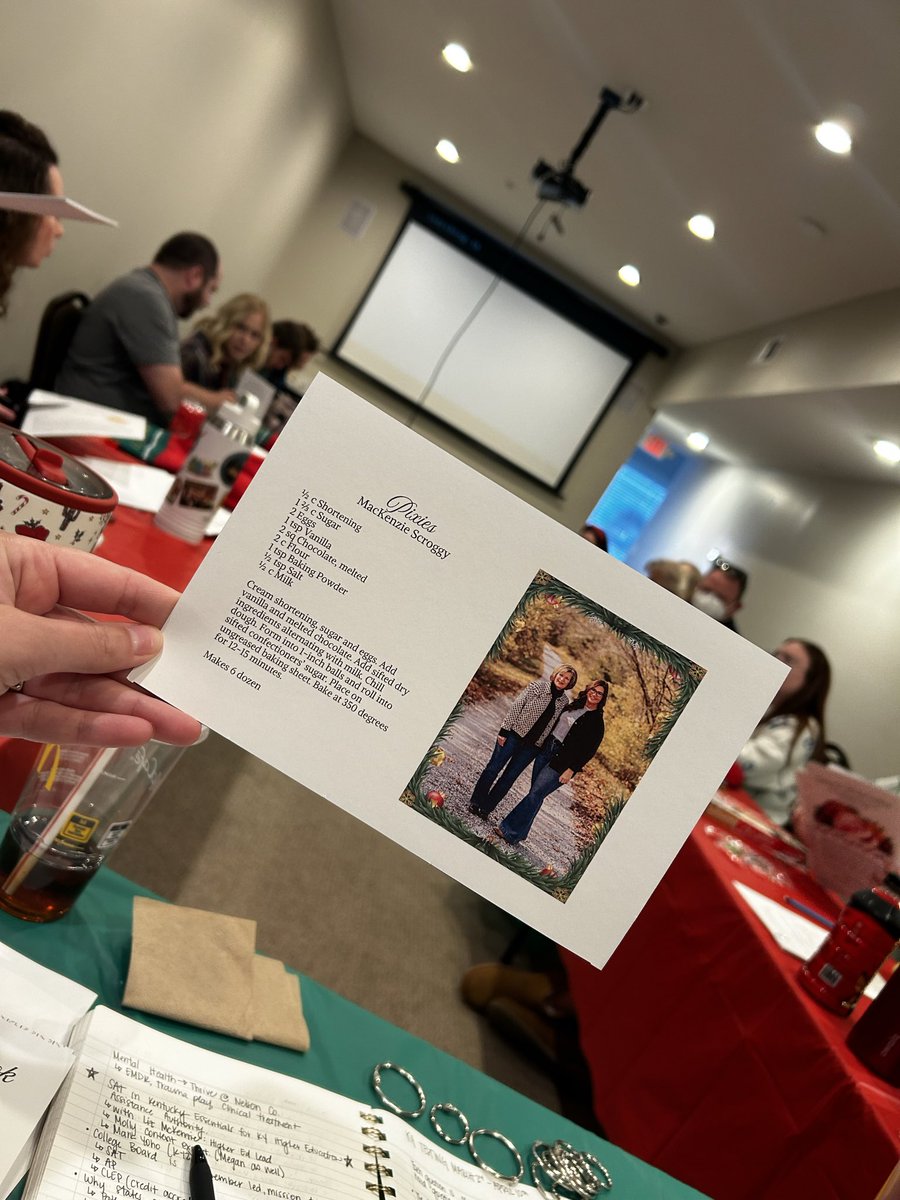 MacKenzie_KHEAA's tweet photo. A cookbook with all of our families’ favorites! #KHEAA a little after staff training fun! https://t.co/fs8kJ0H9Ag