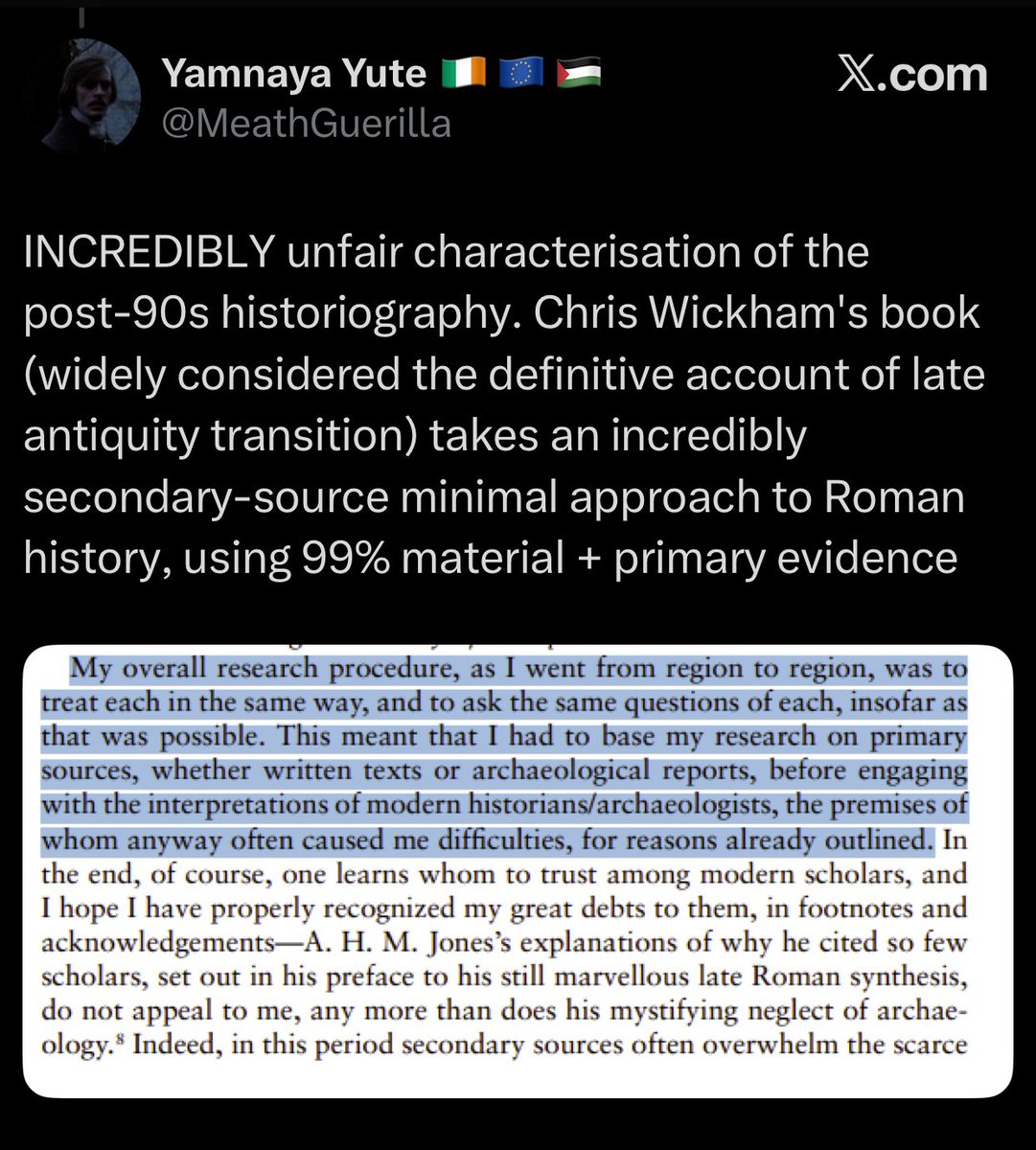 romanhelmetguy's tweet image. &amp;gt; Guy says it’s clear I’ve never read anything about the Roman Empire
&amp;gt; I tell him he’s probably never read actual Roman sources, just Marxist historians
&amp;gt; He says that’s not fair, the Marxist historian he read has read the Roman sources

These people are so predictable