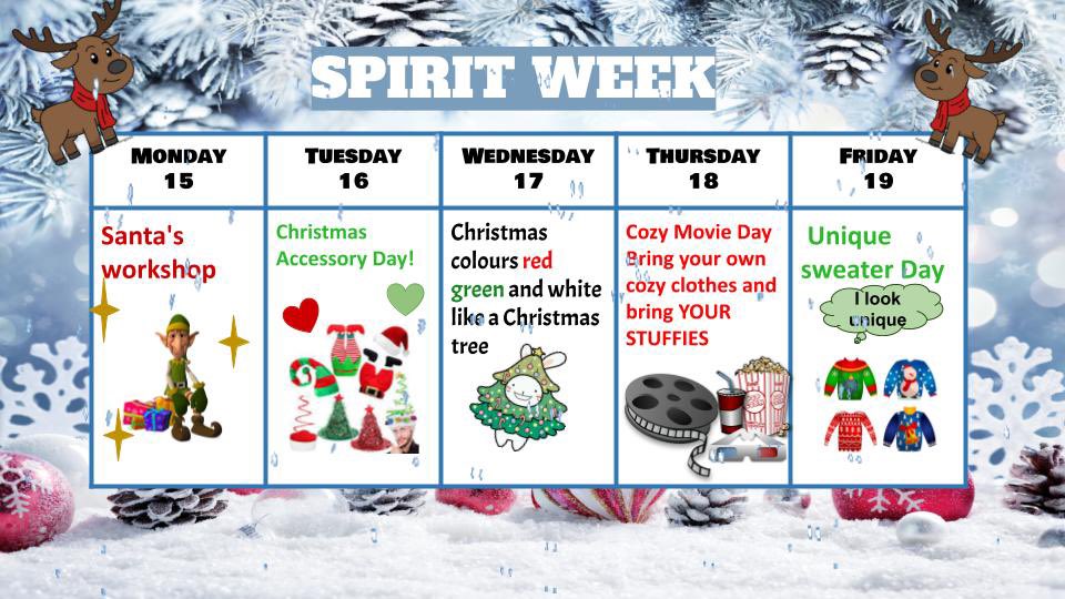 This week is SPIRIT WEEK!