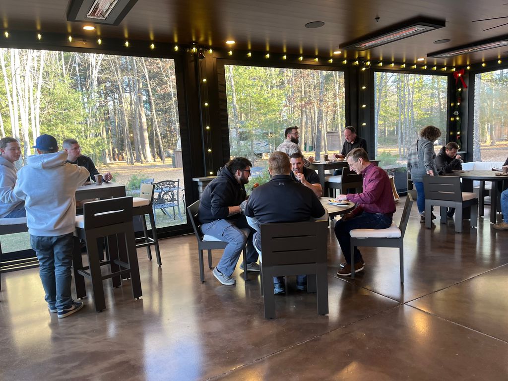 Protectowire's tweet photo. We kicked off the holiday season last Friday morning in our Protectowire Pavillion with a festive Christmas Potluck Breakfast – the perfect way to start the day with delicious dishes and great company! 

#Protectowire #linearheatdetection https://t.co/TNF5kBS3FO