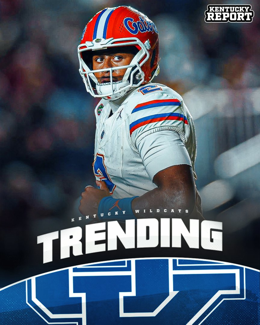 thekyreport's tweet image. #TRENDING: DJ Lagway is now the biggest name in College Football to enter the portal. Could Kentucky be a possible landing spot? 

According to sources, Lagway is seeking a fresh start like Bo Nix and Jayden Daniels.

Kentucky is currently the home of both of their QB coaches