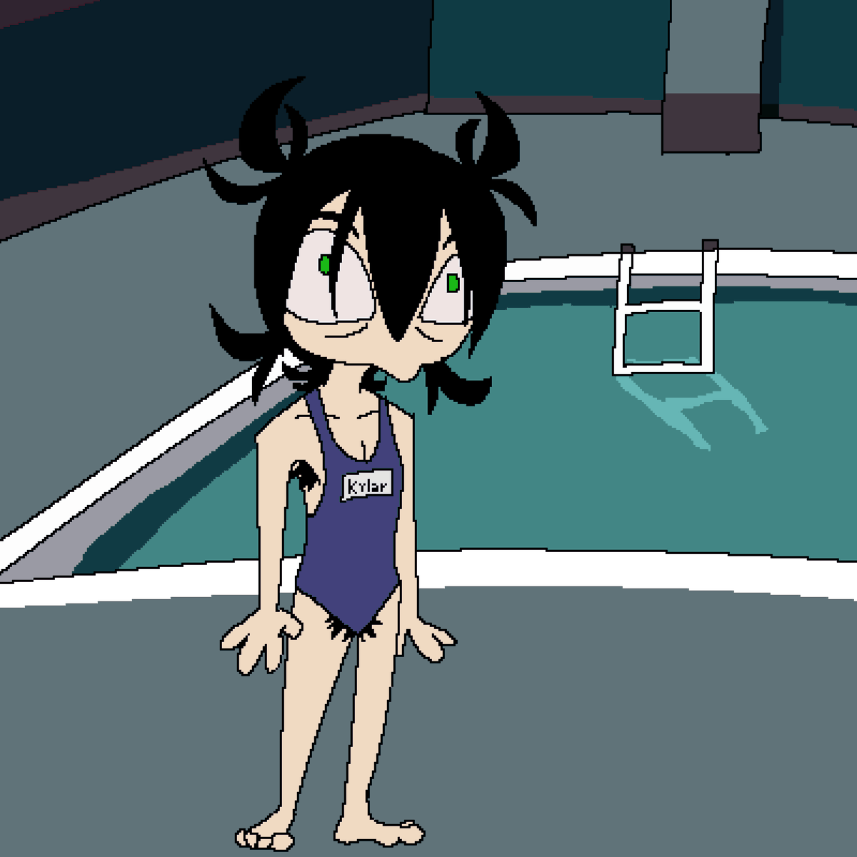 DoL_comix's tweet photo. Fem Kylar at the pool :3 https://t.co/x0oaEoZ1xX