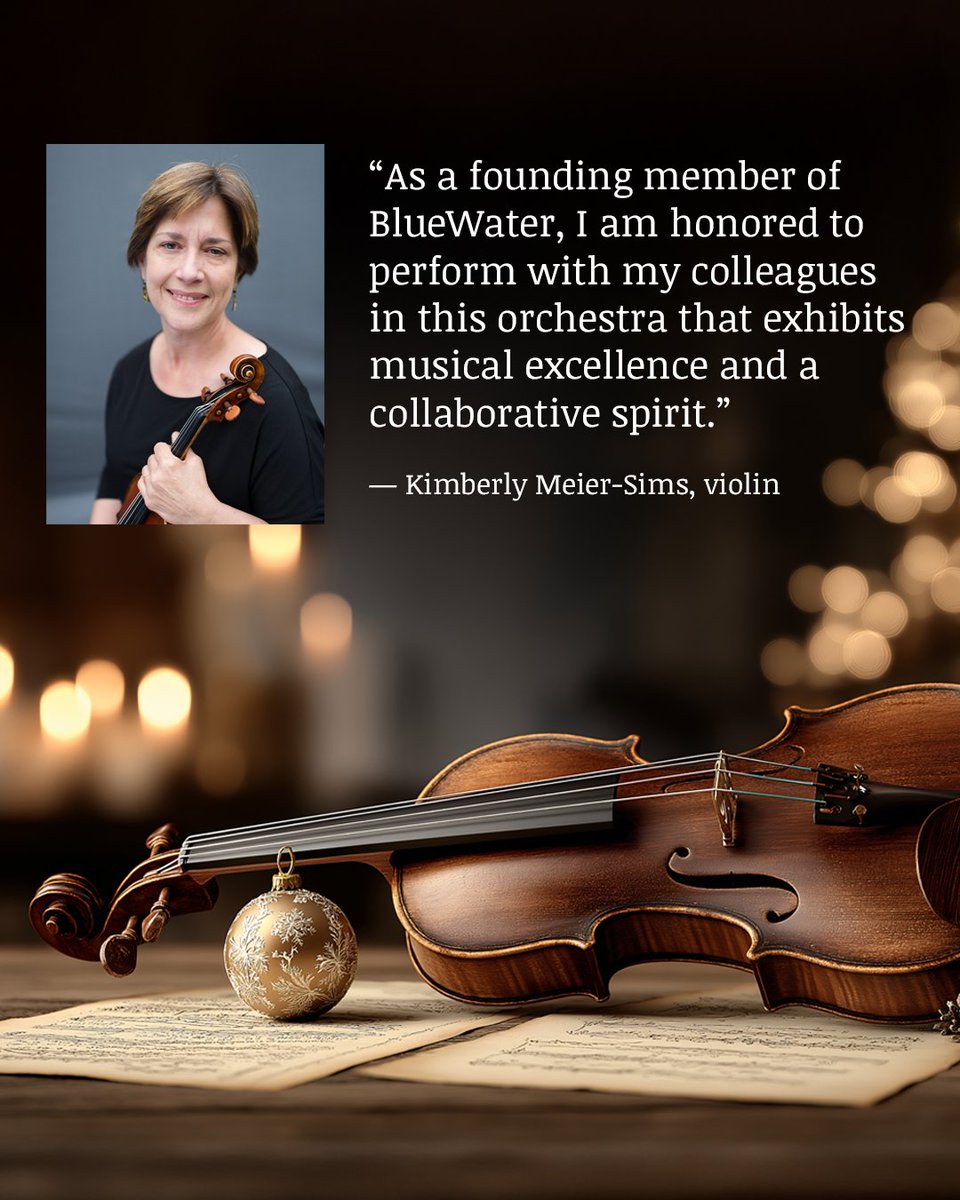 BlueWaterOrch's tweet photo. Violinist Kimberly Meier-Sims, director of the Sato Center for Suzuki Studies at the Cleveland Institue of Music, is one of our distinguished founding performers. Please donate to keep such exceptional musicians with us. Your gift will be DOUBLED thru EOY. https://t.co/9sLOCexRoc https://t.co/GZzlBVYHUW