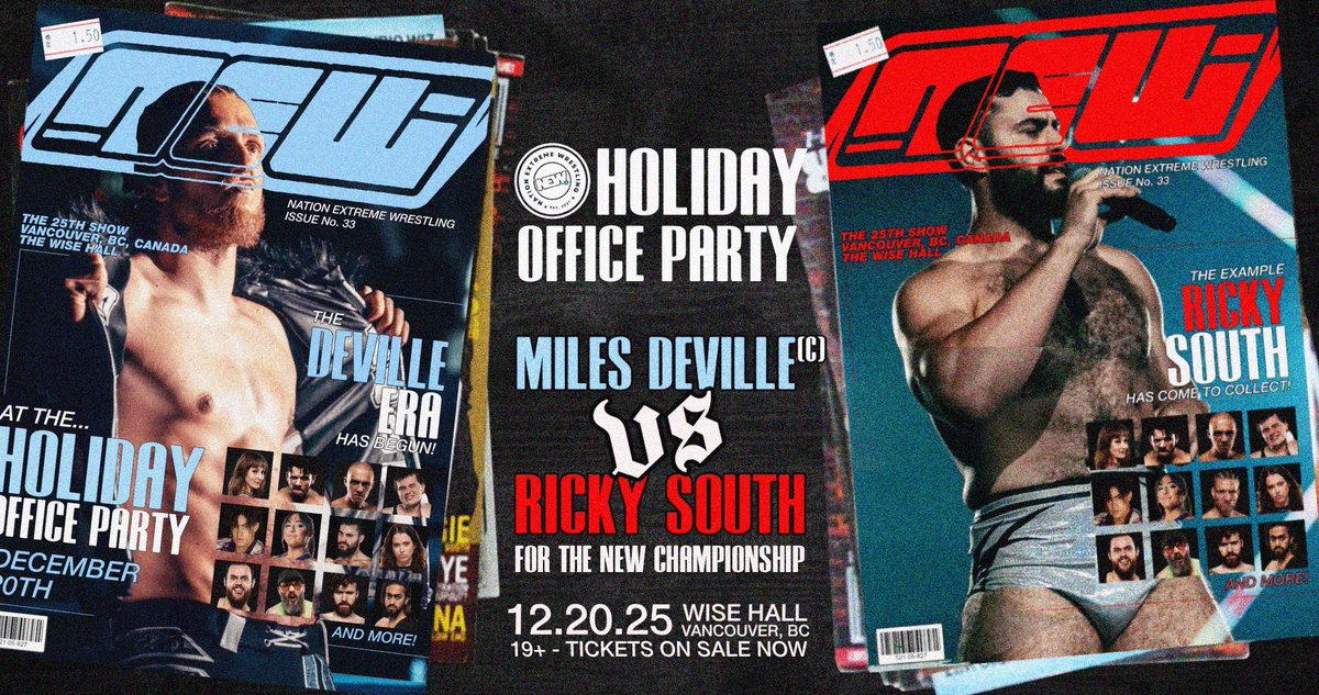 Dec 20th, come celebrate the holidays with us at the Wise Hall!

Official card:

- Technically Violent vs Platonic Romance
- H Army vs Team Elliot Tyler and Casey Survivor Series Match
- Cole Rivera vs Judas Icarus
- Travis Williams vs Billy Suede
- Rishi vs Tony Baroni