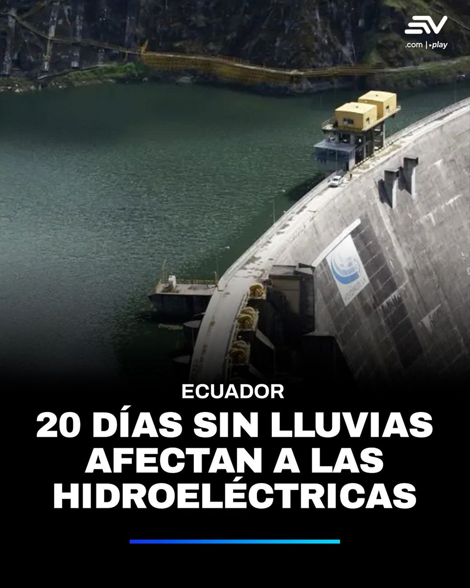EcuavisaInforma's tweet image. 🌧️🗓️La falta de lluvias en diciembre ha ocasionado que los embalses de las principales hidroeléctricas del país disminuyan. 💻 bit.ly/48TxhFr
