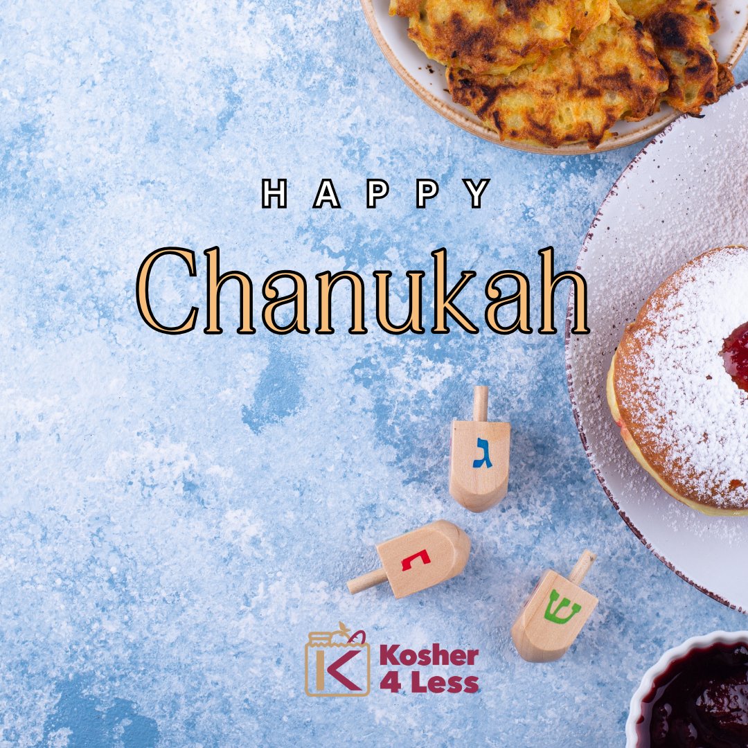 Kosher4Less's tweet image. Happy Chanukah! 🕎✨

May your nights be bright, your latkes crispy, your sufganiyot slightly irresponsible, and your light outshine the darkness—on and off the feed.

Wishing you 8 nights of warmth, gratitude, and a few miracles (we’ll settle for one). 💙🔥