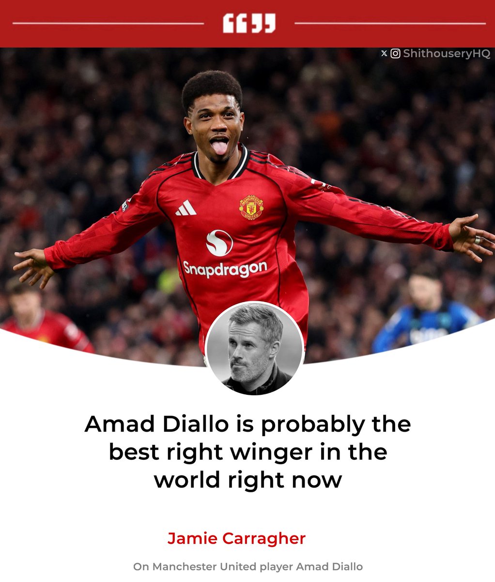 UnitedAlex7's tweet photo. 🗣️| Jamie Carragher with high praise for Amad Diallo https://t.co/Xk6Ds1m2fd