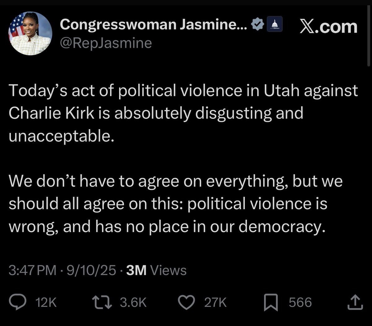 She *explicitly* condemned it, you illiterate lying fucks 🤡

Official GOP accounts like this one will brazenly lie their asses off because they can’t cope with the fact that every elected Democrat is morally superior to their cult leader Trump 😘