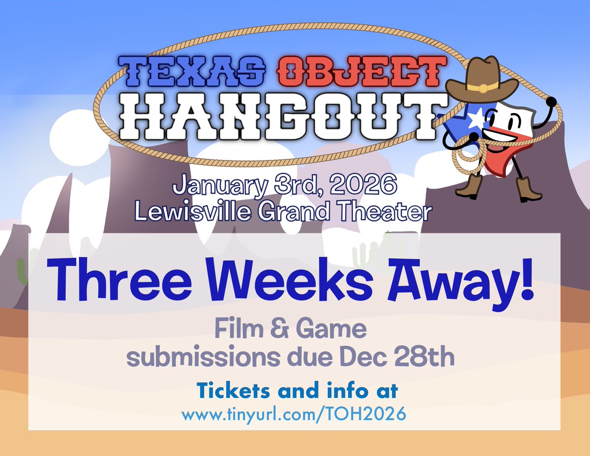 kae_online's tweet photo. Texas Object Hangout 2026 is approaching! https://t.co/N2LTYnrjR4