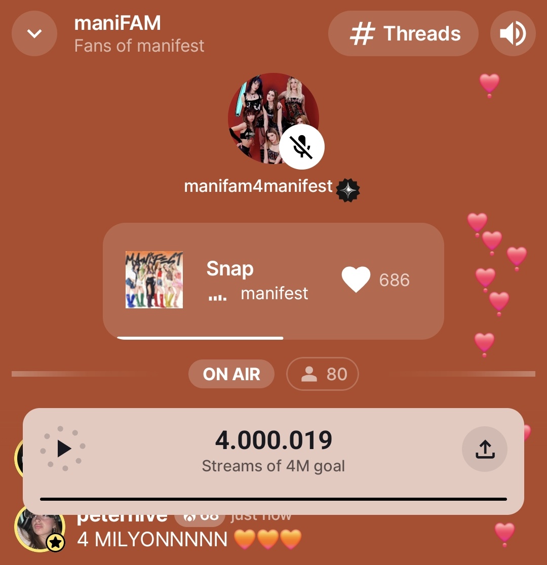 4M OLDUK MANİFAAMMM. BİZİMLE GURUR DUYUYORUM. 20 kişi olduğumuz yayınlardan bugüne, büyüdük ve geliştik. Kötü günlerimiz oldu ama çok güzel günlerimiz de oldu ve çok daha güzelleri olucak🧡👑
MANİFAM GOT GOALS 👑🎉