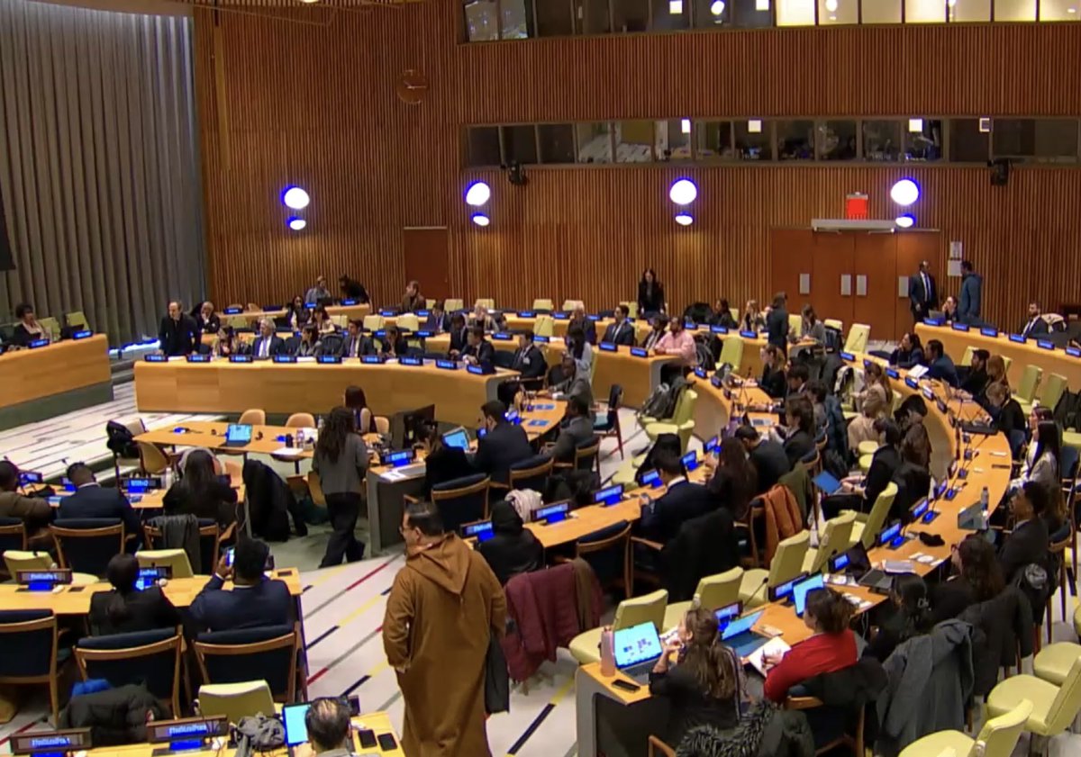 Amb <a href="/LVoionmaa/">Lauri Voionmaa</a> at the High-Level Stocktaking Event on #YPS, marking the 10th anniversary of UNSCR 2250:

Young people are not only the future – they are a crucial part of the present.

#YouthLeadPeace