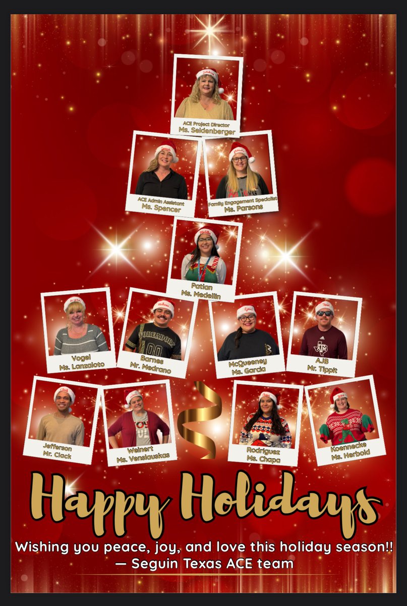 Merry Christmas and Happy New Year from Seguin Texas ACE!