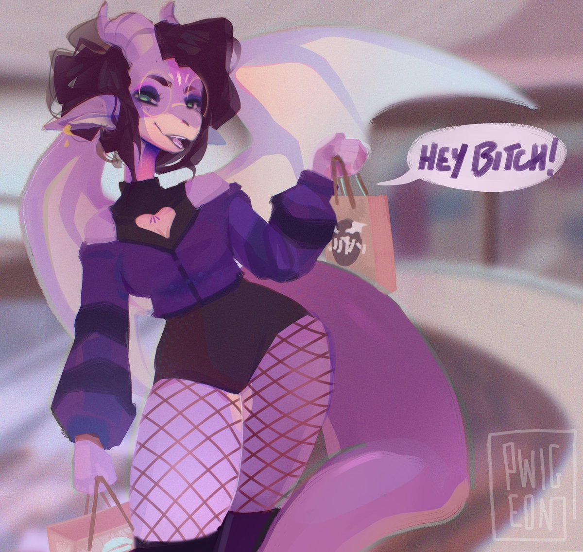 This request is for <a href="/BlazingKElla/">🖤ella🖤</a> 
I Defiantly took a lot of artistic liberty with this one and I hope you like my take on the outfit! 💜