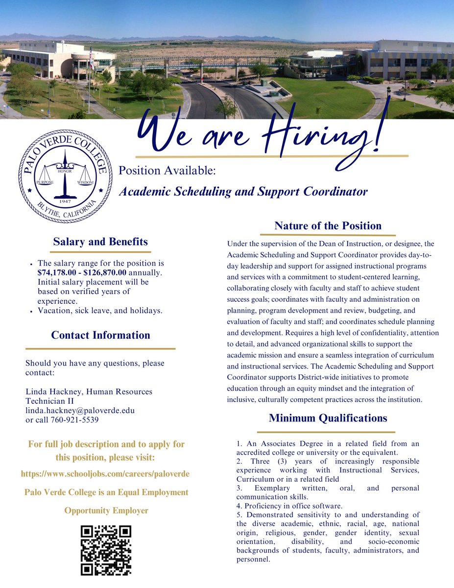 Palo Verde College tweet media