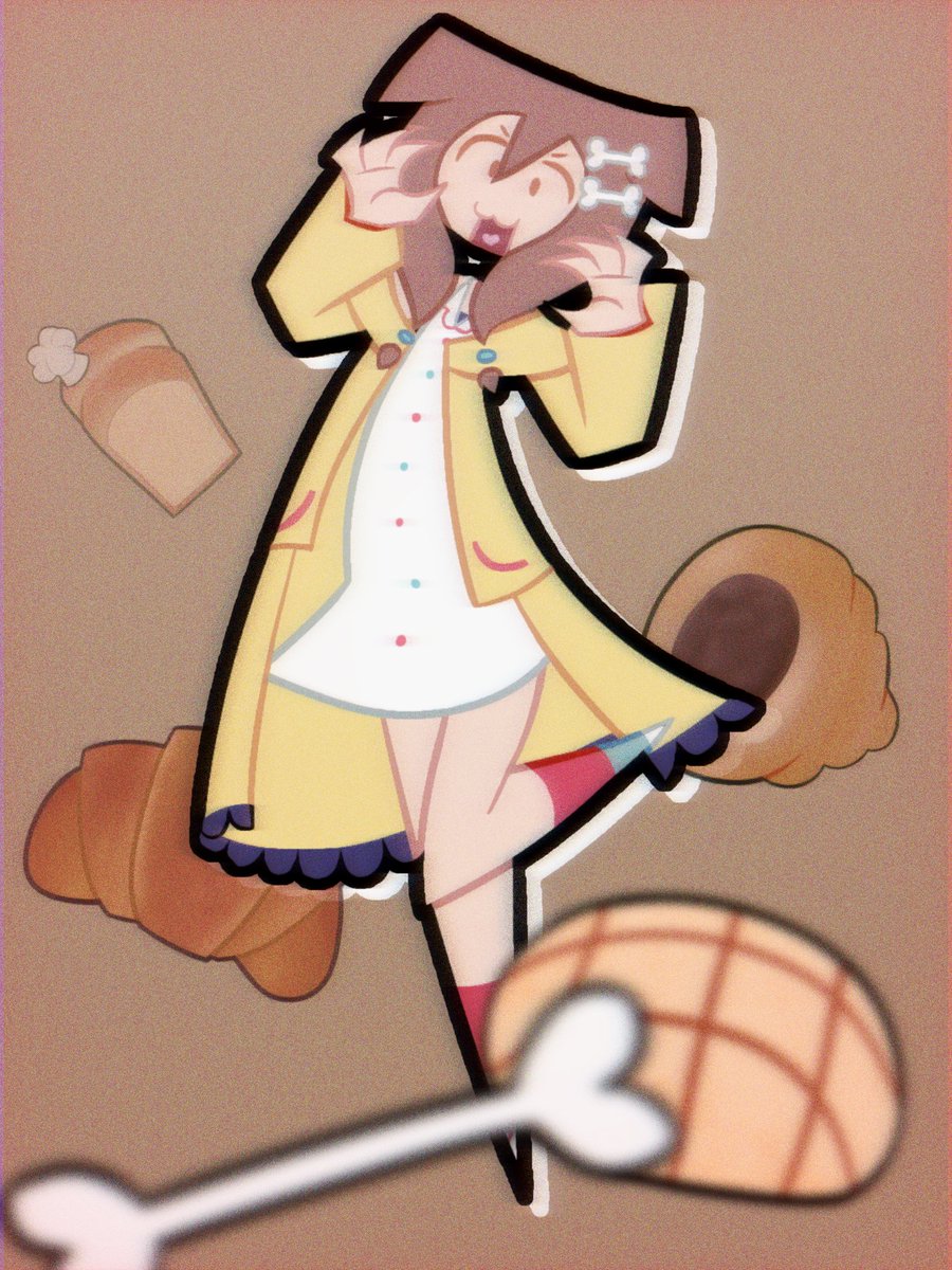 STATICLOVER_'s tweet photo. 🥐　🍞　🦴
#できたてころね https://t.co/cS5A3IJ7jJ