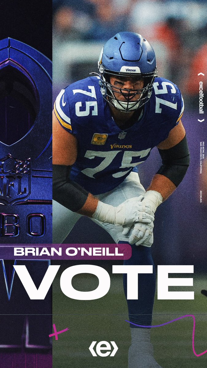 RT to send Brian O’Neill to the Pro Bowl! 

#ProBowlVote + Brian O’Neill
#exceling
