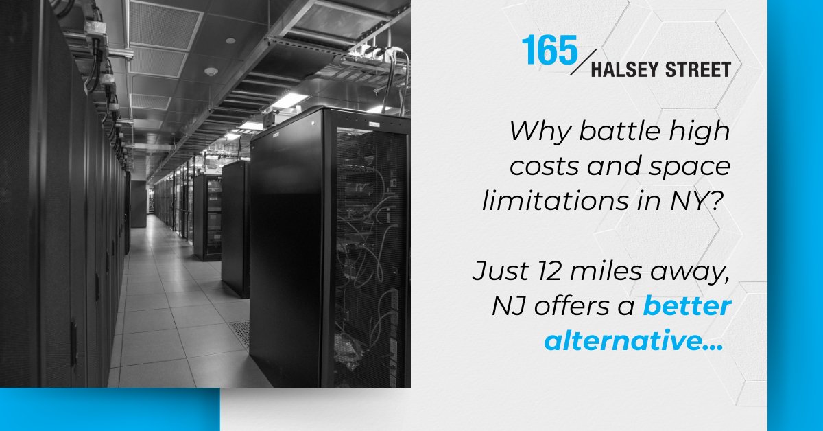 Our latest blog examines critical trends: the surging impact of AI, the imperative for robust edge computing, and the foundational role of neutral, resilient connectivity. Read our insights here: 165halsey.com/data-center-tr…  
#DataCenterTrends #Colocation #AI #EdgeComputing