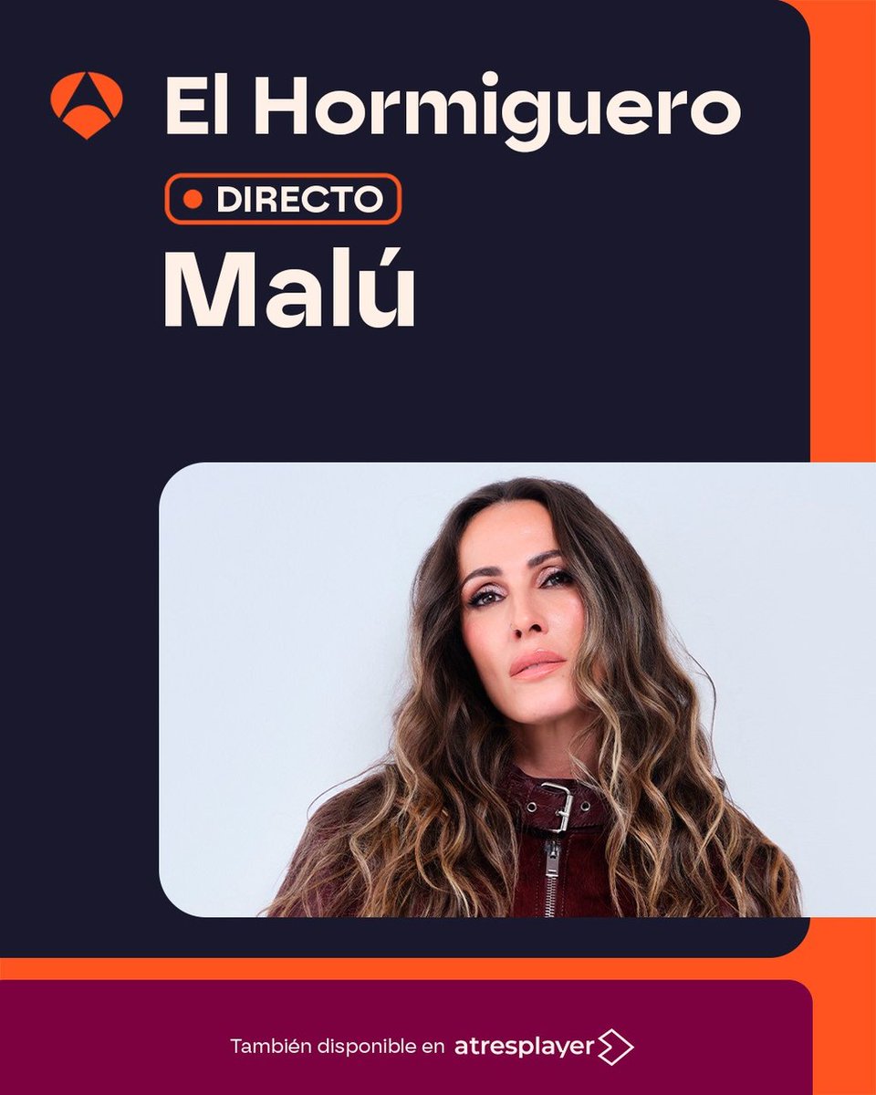 antena3com's tweet photo. 🐜🐜 Comienza @El_Hormiguero  en Antena 3 y @atresplayer  

🤩 Esta noche disfrutaremos la visita de @_MaluOficial_ 

Puedes seguir el programa aquí: https://t.co/HMc1MGEiqX
 https://t.co/uBw1iLfHEF

Comentamos con #MaluEH 🗣️ https://t.co/Er6NJGbp4h