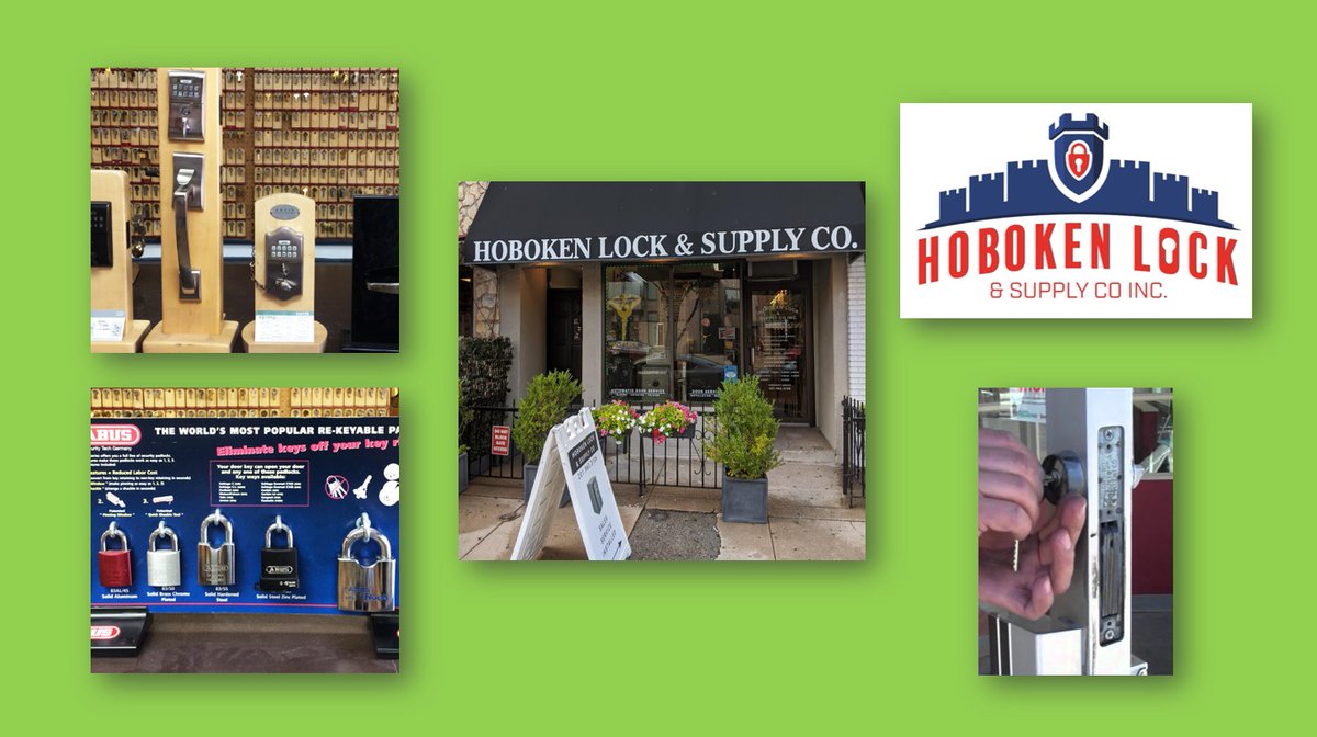 10% OFF for students, senior citizens, and veterans.

Emergency locksmith services are available for all your commercial and residential needs!

#Hoboken 201-963-3106
#Emerson 201-261-2277
#Secaucus 201-865-0888