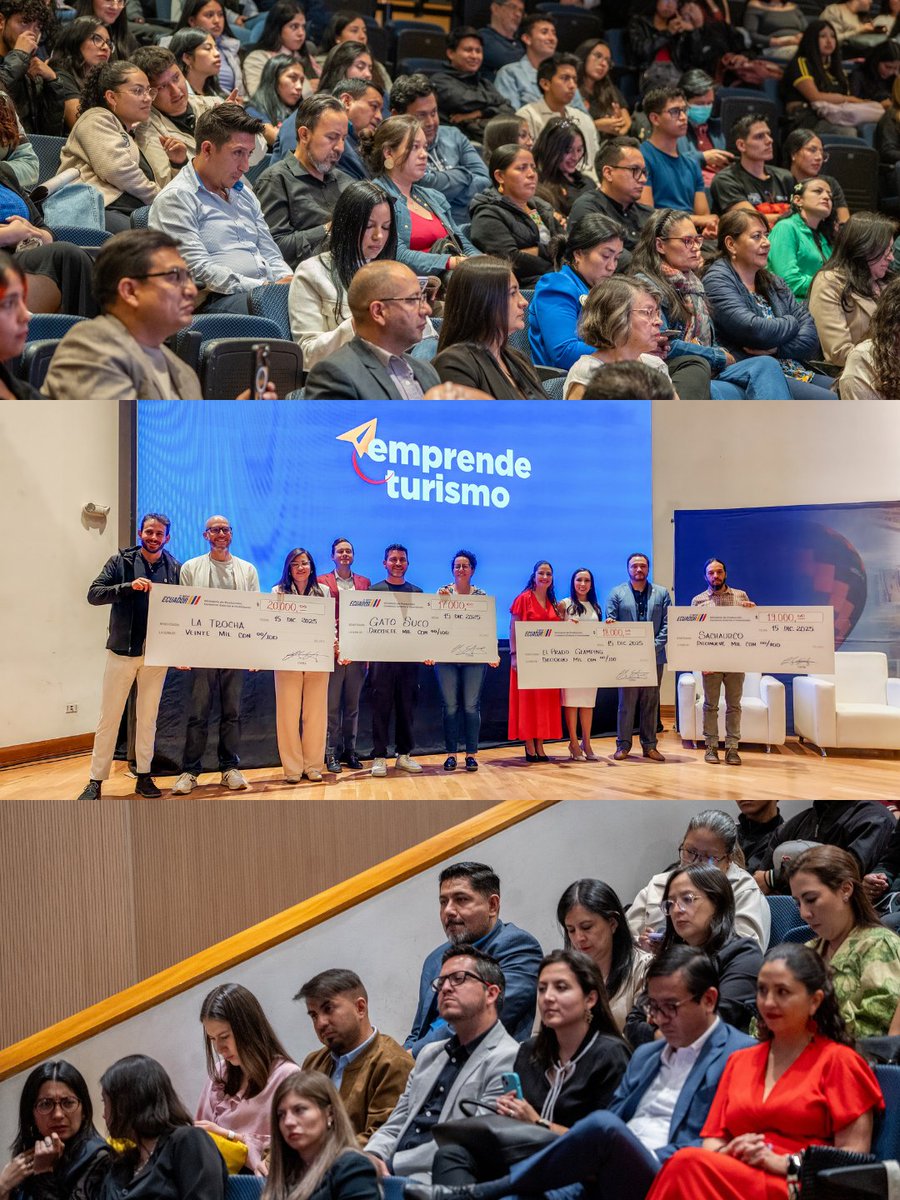 TurismoEc's tweet photo. Cuando el turismo se transforma en oportunidad, los sueños empiezan a caminar🚀

Hoy celebramos a quienes creen en el turismo como motor de desarrollo, identidad y futuro. 🇪🇨 https://t.co/ho1xhyAoIo