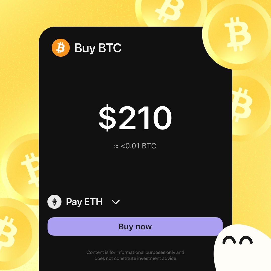 ICYMI: You can now swap to Bitcoin from Ethereum, Base, and Solana 🟠