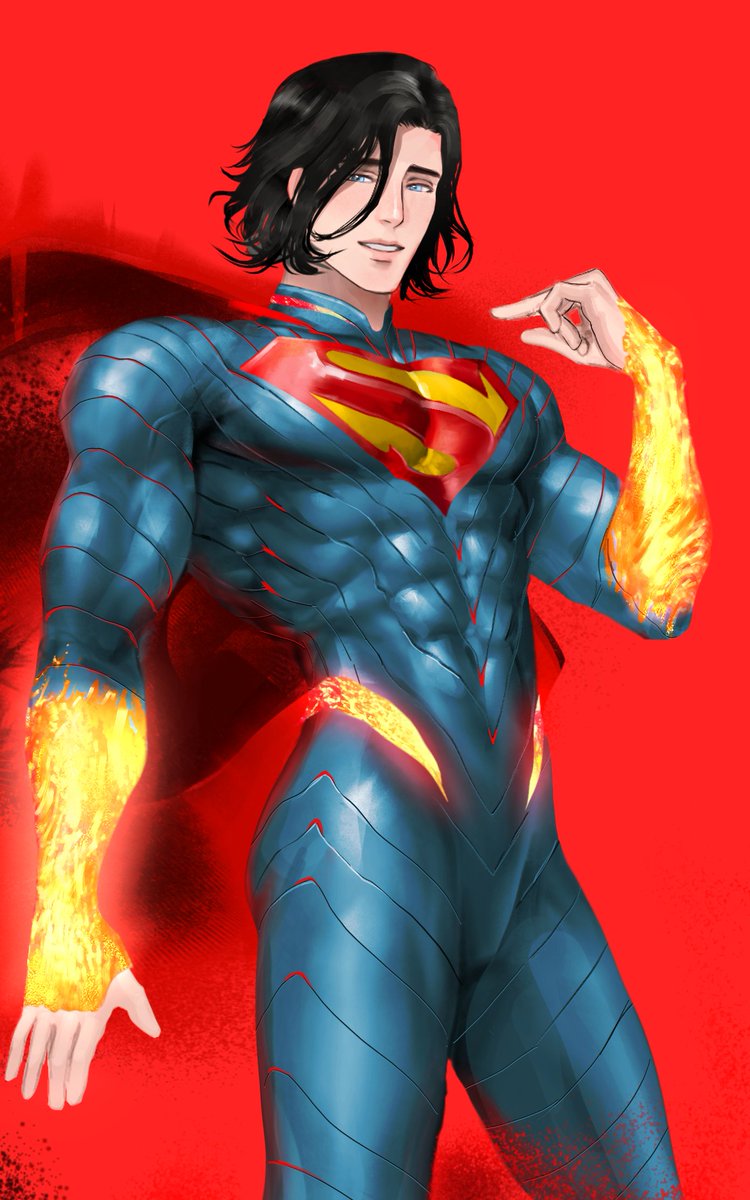 Illuzyne's tweet image. I'm obsessed with kal's new hair in Juan Ferreyra's style😔❤️❤️ #absolutesuperman