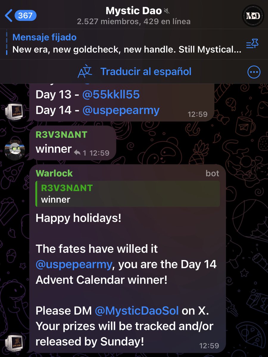 Wizzmas reminds us why we’re here.
Community. Magic. Joy.

Honored to win Day 14 of the <a href="/MysticDAO/">Mystic</a> Advent Calendar.
Grateful, smiling, and full of mana this holiday season 🎄✨

Happy Wizzmas, everyone 💜🔮