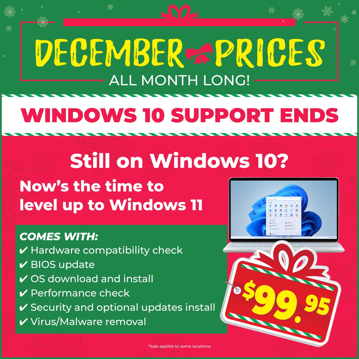 TechRehabAMA's tweet photo. 🎄 December deals all month! 🎉 From screen replacements to Windows 11 upgrades and console repairs, fix it for less! Stop by or call us: 📍 4141 SW 34th Ave 📲 806-553-0527 #TechRehab #AmarilloTX #HolidayDeals #FixItForLess https://t.co/Hv2xPnWRRU