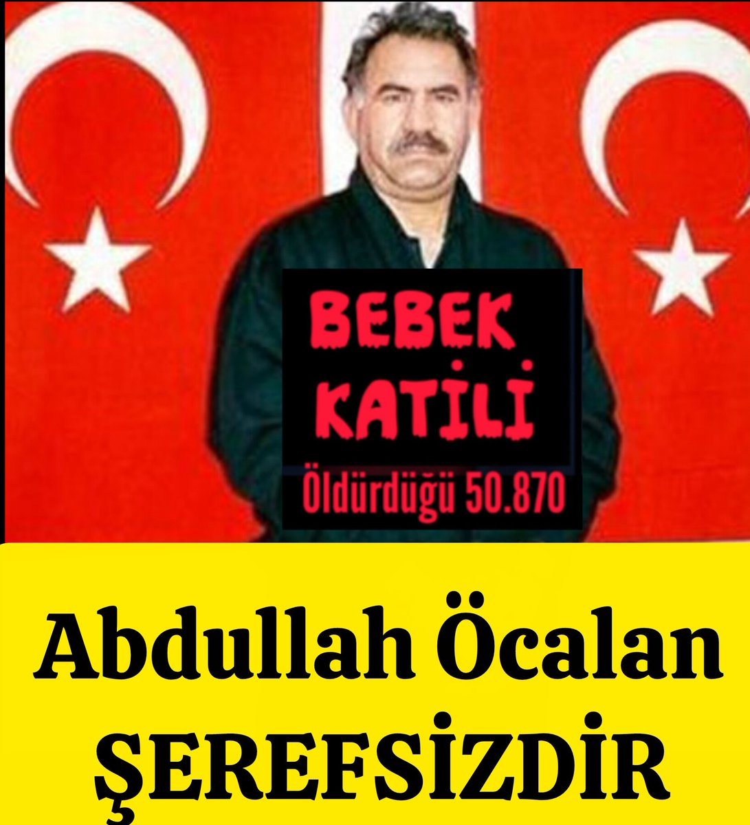 50.870 kişinin #Katili
#BebekKatili #Hain
#AbdullahÖcalan
...ŞEREFSİZDİR...
