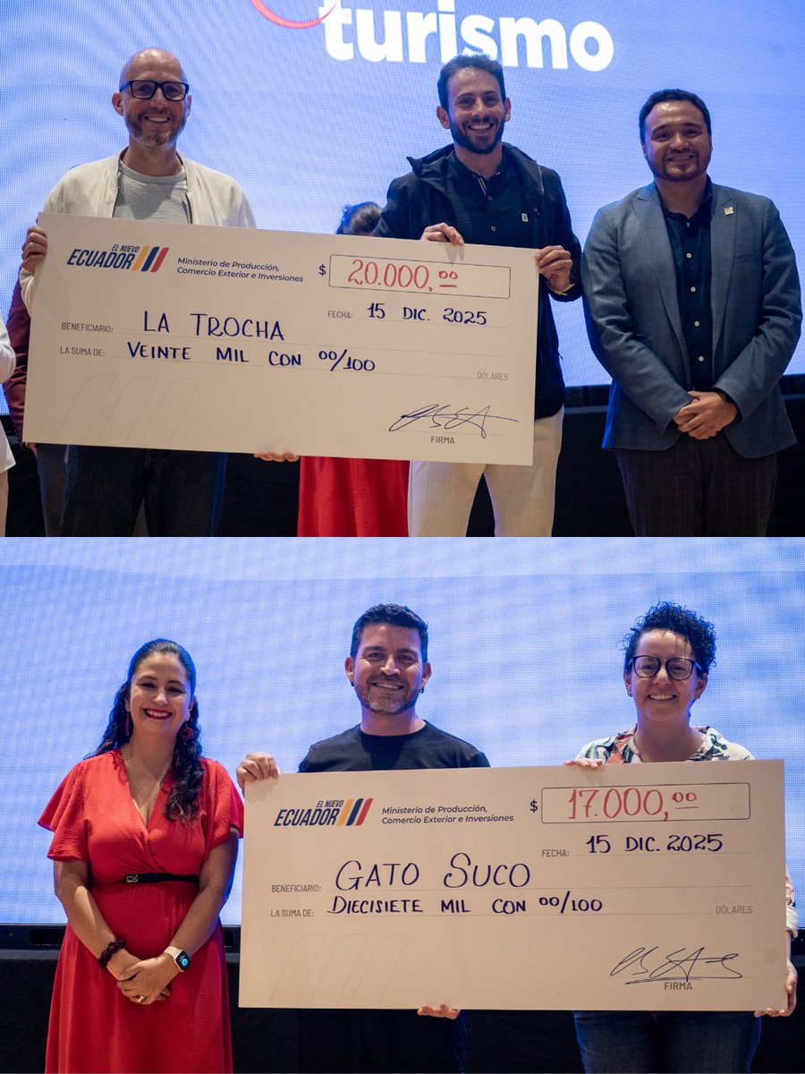 Cuatro emprendimientos turísticos del país fueron reconocidos con USD 74.000 en capital semilla no reembolsable, en el marco del programa Emprende Turismo 2025.