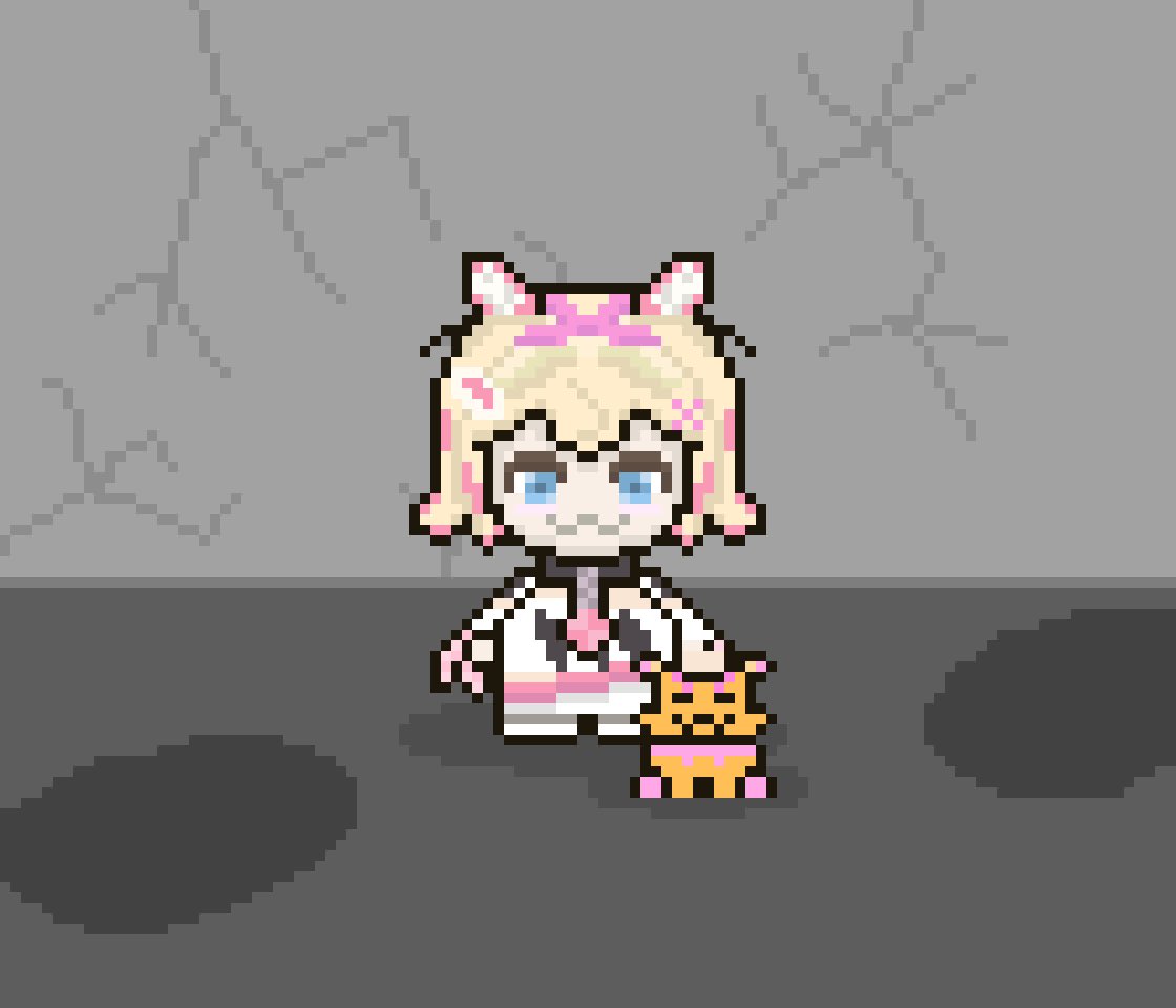 A little ruffian requested a headpat from Mococo and they got it!!!