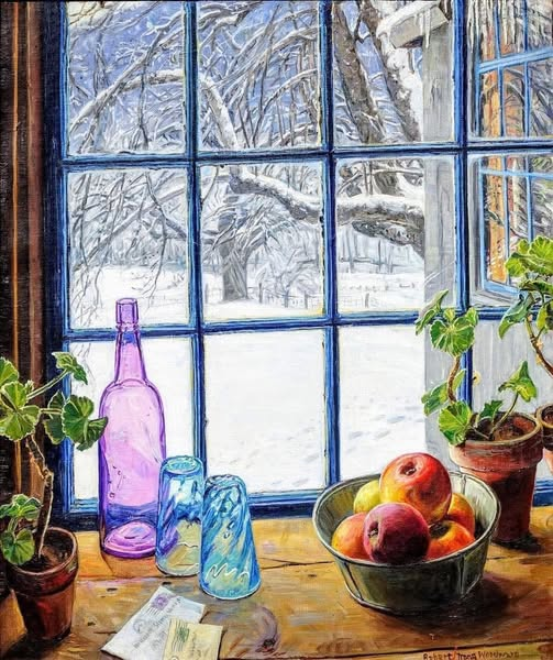 MorganNyberg's tweet photo. Robert Strong Woodward (American, 1885-1957)
Winter Window, 1937
Oil on canvas   #art #painting

https://t.co/ZZvNUFyMn1   #books #readers https://t.co/hFkw9ymFRJ