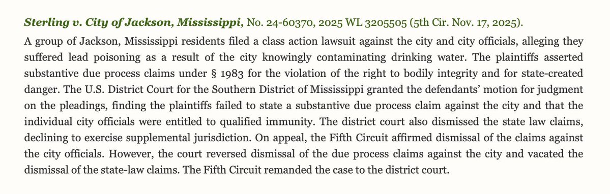 The December 2025 'Ocean and Coastal Case Alert' is now available! The Case Alert is our monthly newsletter highlighting recent court decisions impacting ocean and coastal resource management.

View the list of cases:
⚖️ nsglc.olemiss.edu/casealert
