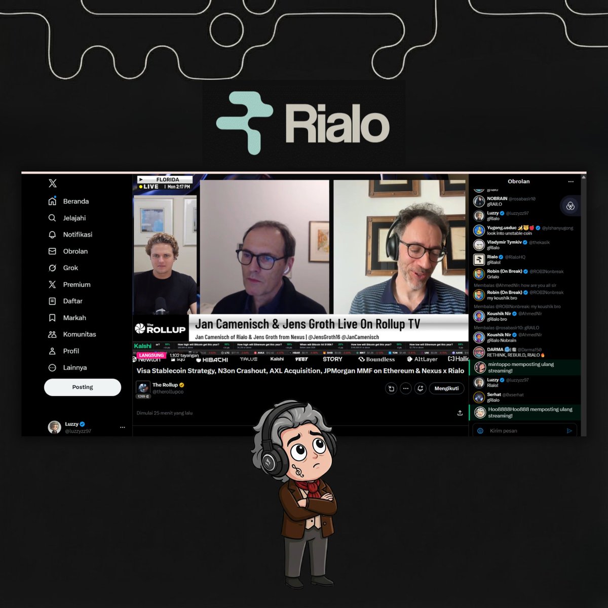 gRialo Everyone

This is a recap of the deep technical discussion from last night. If you missed it, or perhaps didn't fully understand what was discussed, I have written down the key points covered in the discussion below:

This audio is a recording of a Rollup TV <a href="/therollupco/">The Rollup</a>