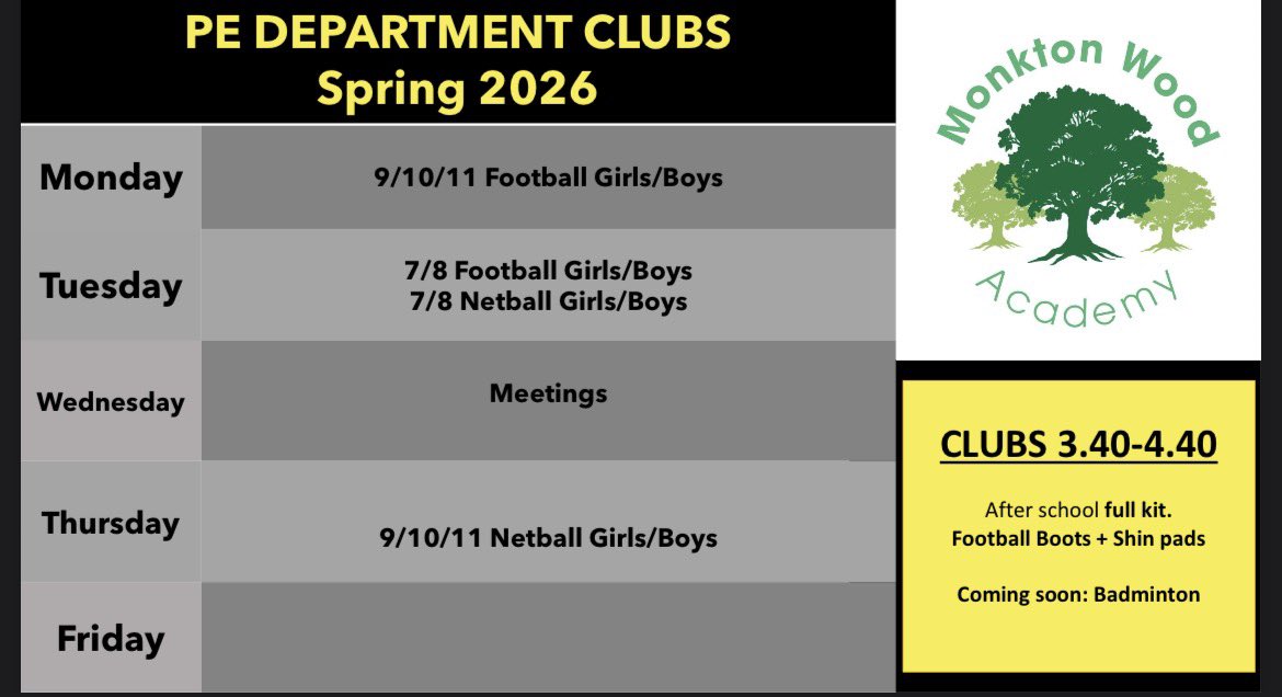 Monkton Wood Sport tweet media