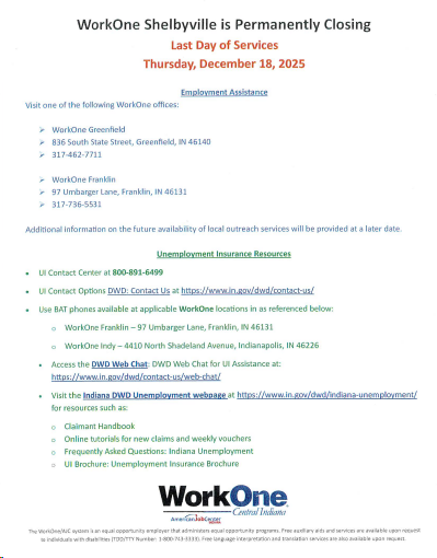 WorkOne Greenfield tweet media
