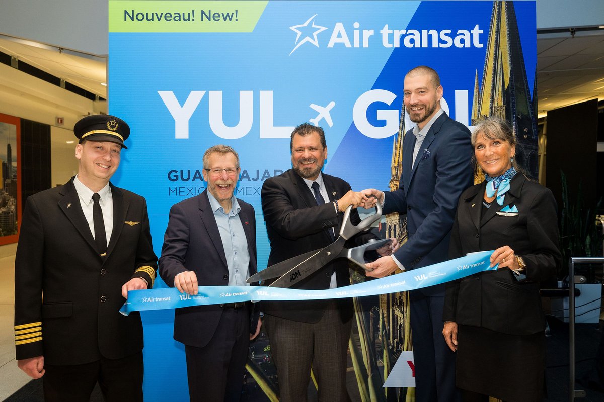 ✈️ Nouvelle destination! <a href="/airtransat/">Air Transat</a> vole maintenant directement de YUL vers Guadalajara, au Mexique! 🇲🇽Deux vols par semaine pour découvrir une ville vibrante, pleine de couleurs, de saveurs et de rythme.