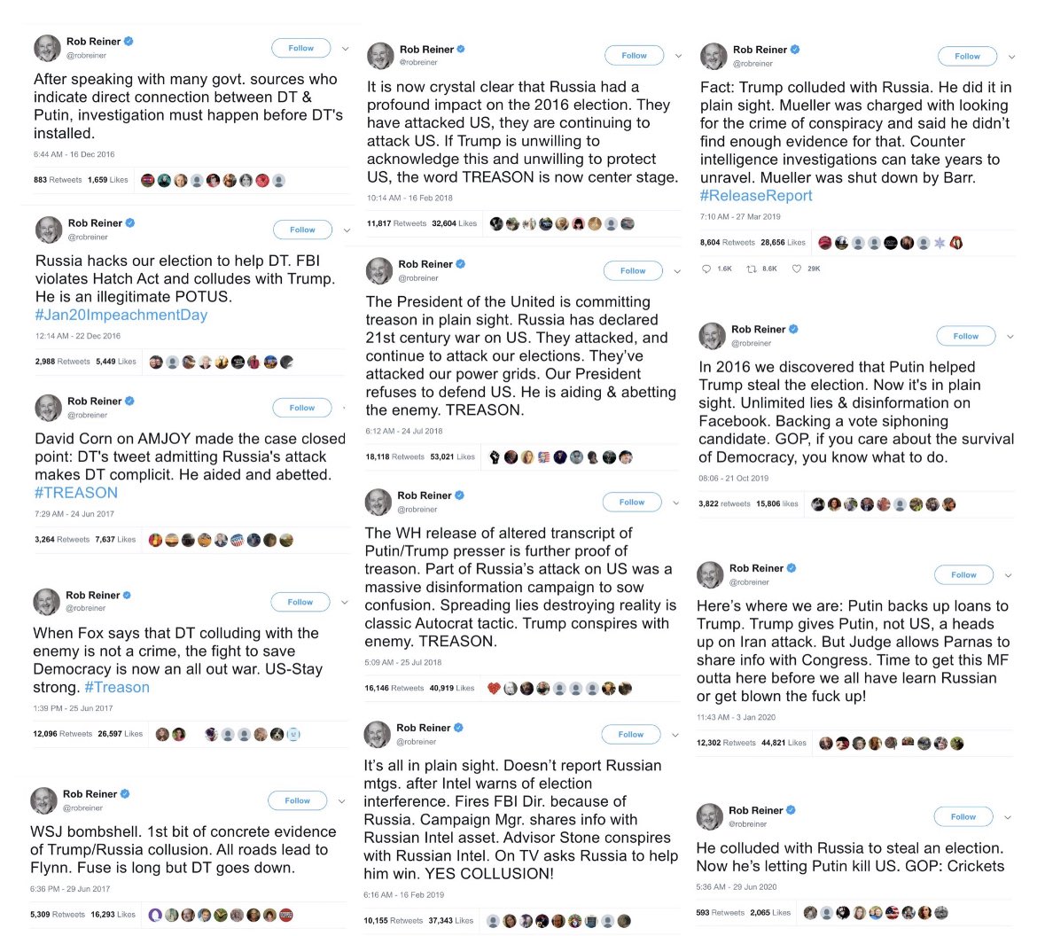 If anyone wants to know why Trump posted what he posted about Rob Reiner take a look at this ππ»...