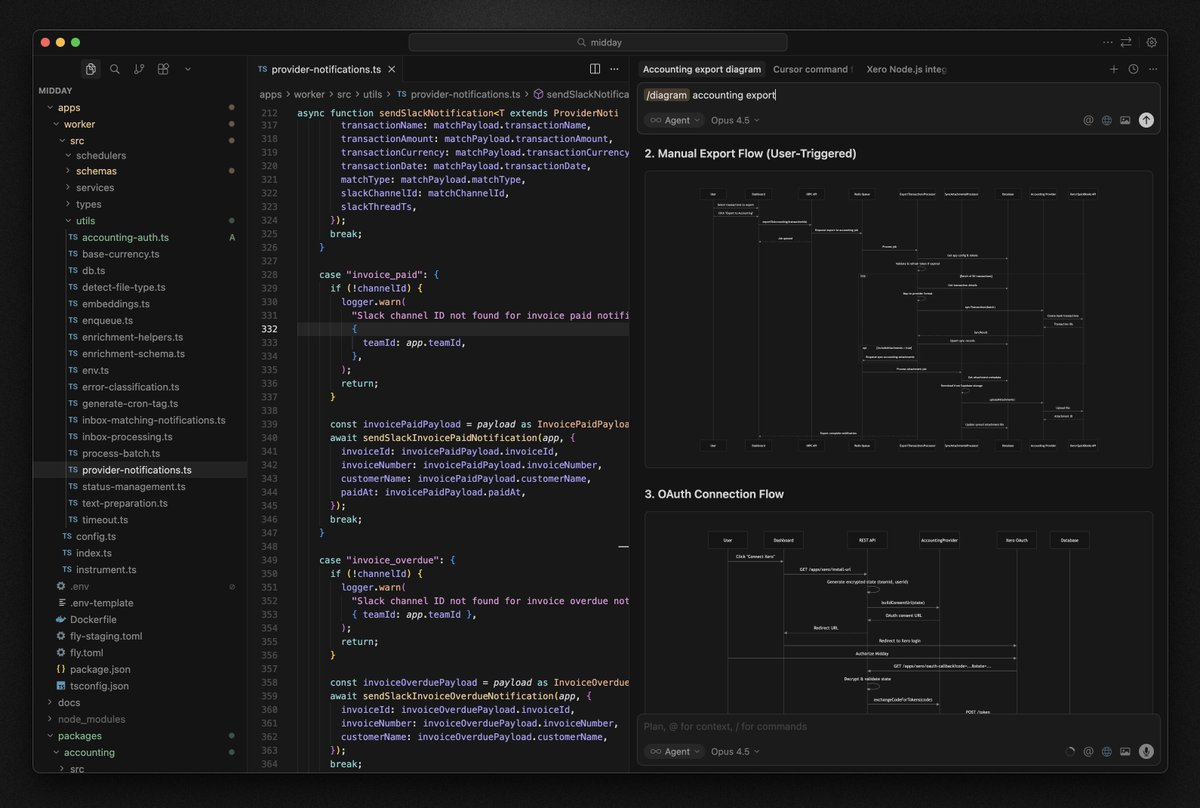 pontusab's tweet image. `commands` in Cursor is one of the best features yet. Here is one to generate architectural diagrams:

Code ⬇️🧵