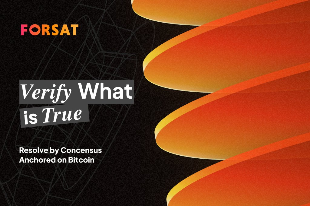 In 2026, AI agents will generate 90% of the internet's content. 

Deepfakes. Fake News. Artificial Reality.

Who decides what is real?

Shouldn't be a centralized server. 

Not a corporate board.

But the Blockchain. Bitcoin. 

Forsat is building the "Verification Layer" for the