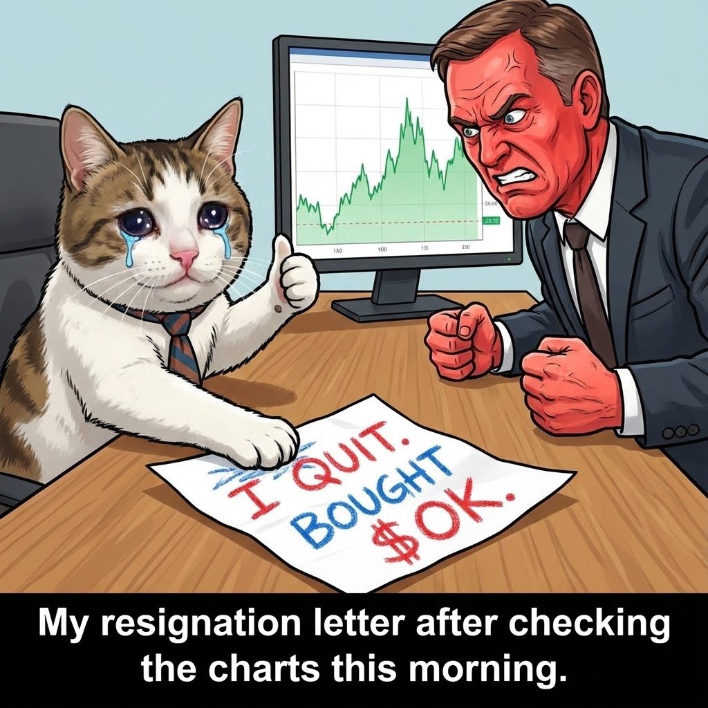 this might be a couple of folks in the comm when $ok goes to the moon.