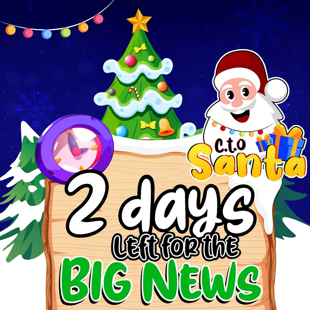 SANTATOKENSOL2's tweet photo. Less than 2 days left for the big news! ⌛️
The market is red, but Santa is holding strong.
The buy competition is live, and huge marketing is coming tomorrow.
What are you waiting for? Buy that dip! https://t.co/lFfIevF3Ic