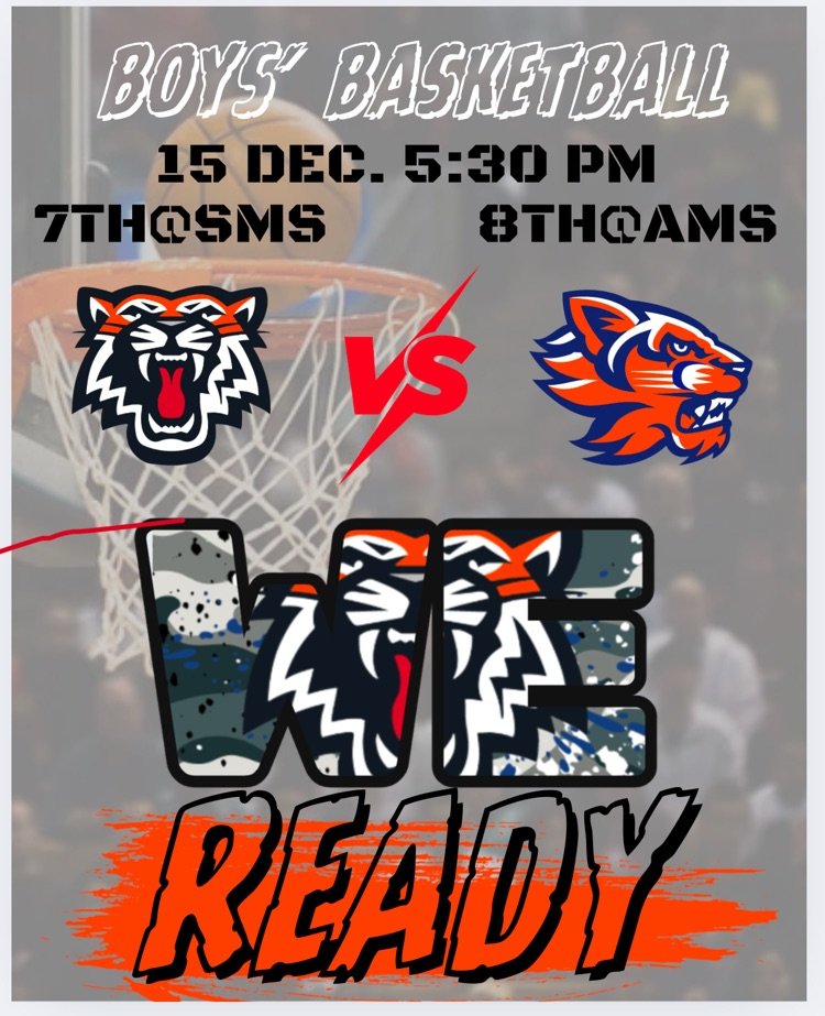 HumbleISD_AMS's tweet photo. 🏀🔥 GAME DAY! 🔥🏀

AMS Boys Basketball is taking on SMS TONIGHT!
⏰ Tip-off at 5:30
📍 Be there. Be loud. Bring the energy.

Let’s pack the gym, cheer on our boys, &amp; show SMS what school spirit looks like! 💪🧡💙

#GameDay #AMSHoops #StudentSection #BringTheNoise #OverAndBeyond https://t.co/C9le4x9882