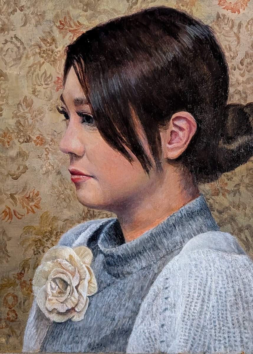 最新作 F4号 2025年 12月に作成しました #絵画 #油彩 #油彩画 #油絵