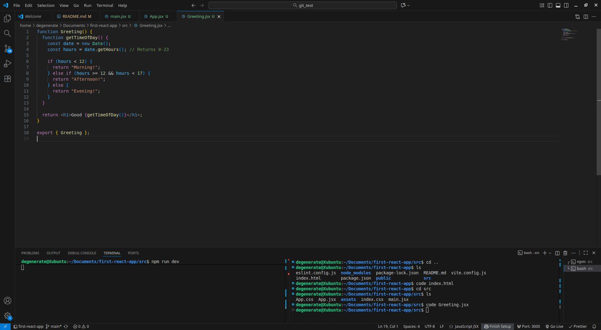 NoyeosaO's tweet image. Day 13 of #100DaysOfCode 🚀

Started learning React JS today. Covered the history evolution or React, Vite setup, JSX, and React components. Also dove into conditional rendering, rendering  lists, keys in React, and React props.

#TheOdinProject #ReactJS #JavaScript