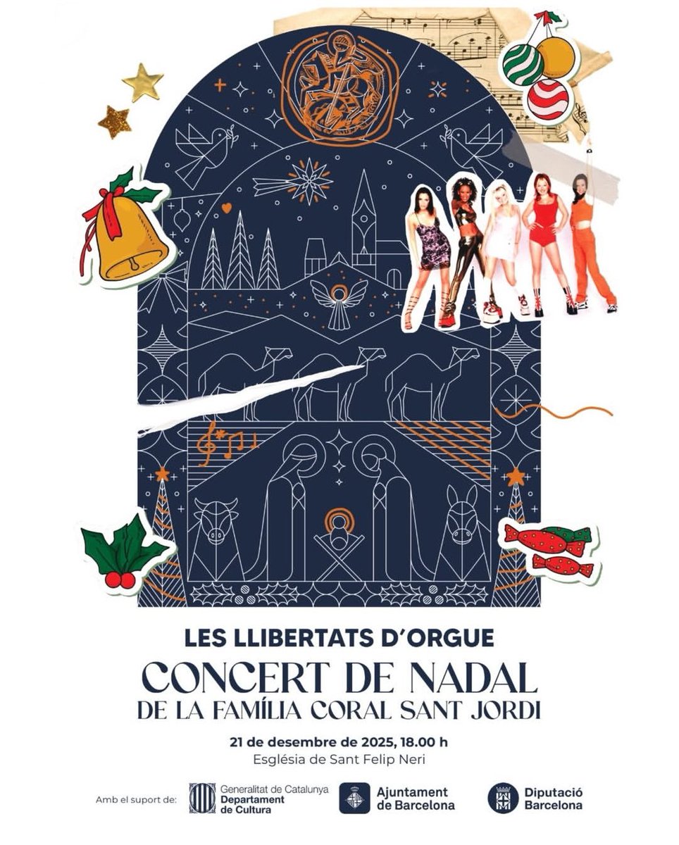 CoralSantJordi's tweet photo. Diumenge 21, a les 6 de la tarda, us esperem al #ConcertNadal de la @CoralSantJordi a Sant Felip Neri.
Més info a: https://t.co/b8omYedKrQ https://t.co/MqK80UVKDY