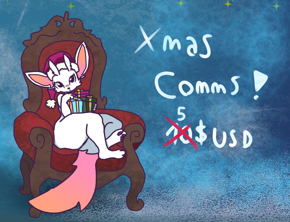 LoloTeaSpirit's tweet image. Hellow, this year i'll be doing some special comms, with xmas theme, if you're interested or smth lemme know :3