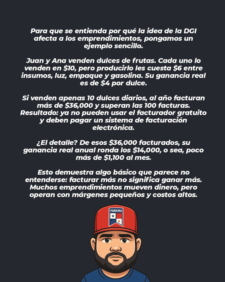 Si alguien le puede enviar este ejemplo el director de la <a href="/DGIpma/">DGI PANAMÁ</a> para ver si se le ablanda el corazoncito 😔