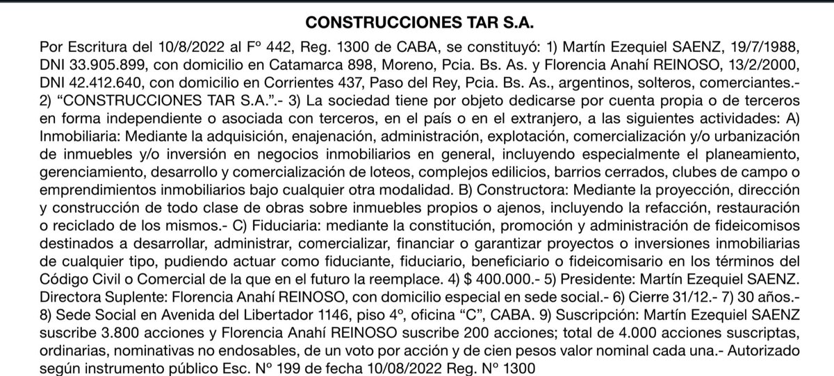 Cuando sale una charla para los socios? 

<a href="/MalaspinaC/">Cristian Malaspina</a> quienes son los dueños de Construcciones TAR S.A.? Dicen que de #AAAJ transferian dinero a esa constructora y de ahí iba a Vallejos el de Sur Finanzas 👀
